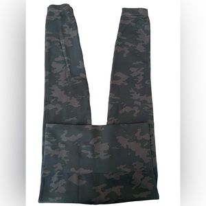 Spanx Black And Gray Camouflage Camo Women’s Leggings Size Large‎ Workout Yoga